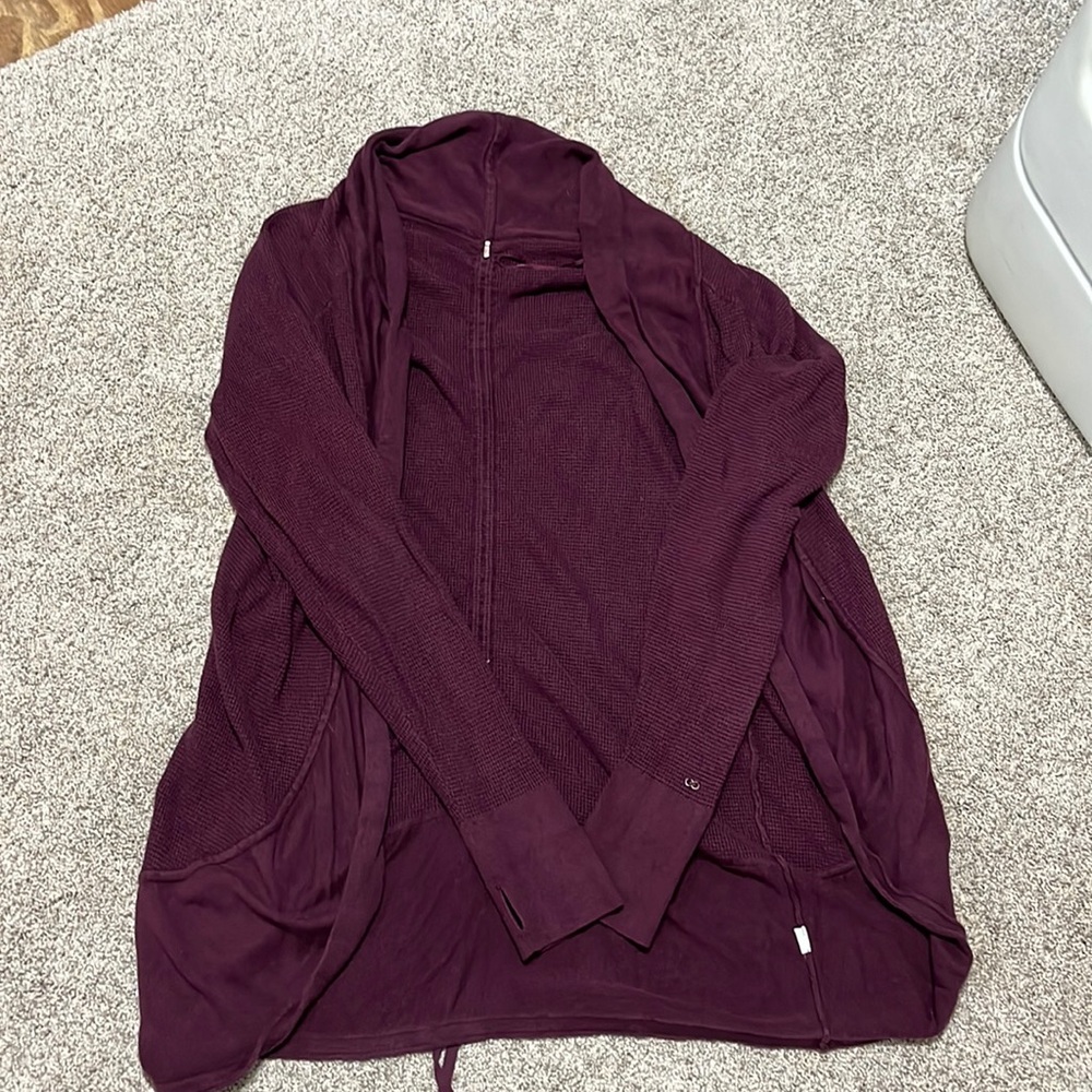 Women’s Calia Carrie Underwood adjustable back length waffle cardigan.Size M/L